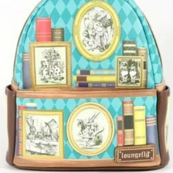 Loungefly Disney  Alice in Wonderland Book Mini Backpack NWT​ - Picture 1 of 4